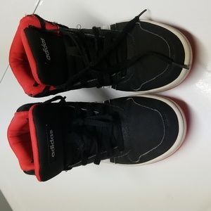 Adidas boy size high top sneakers
